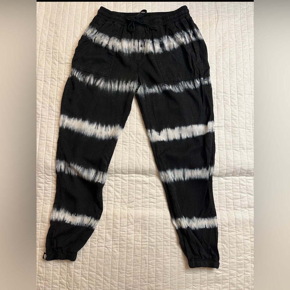 Thread & Supply black and white tie dye joggers